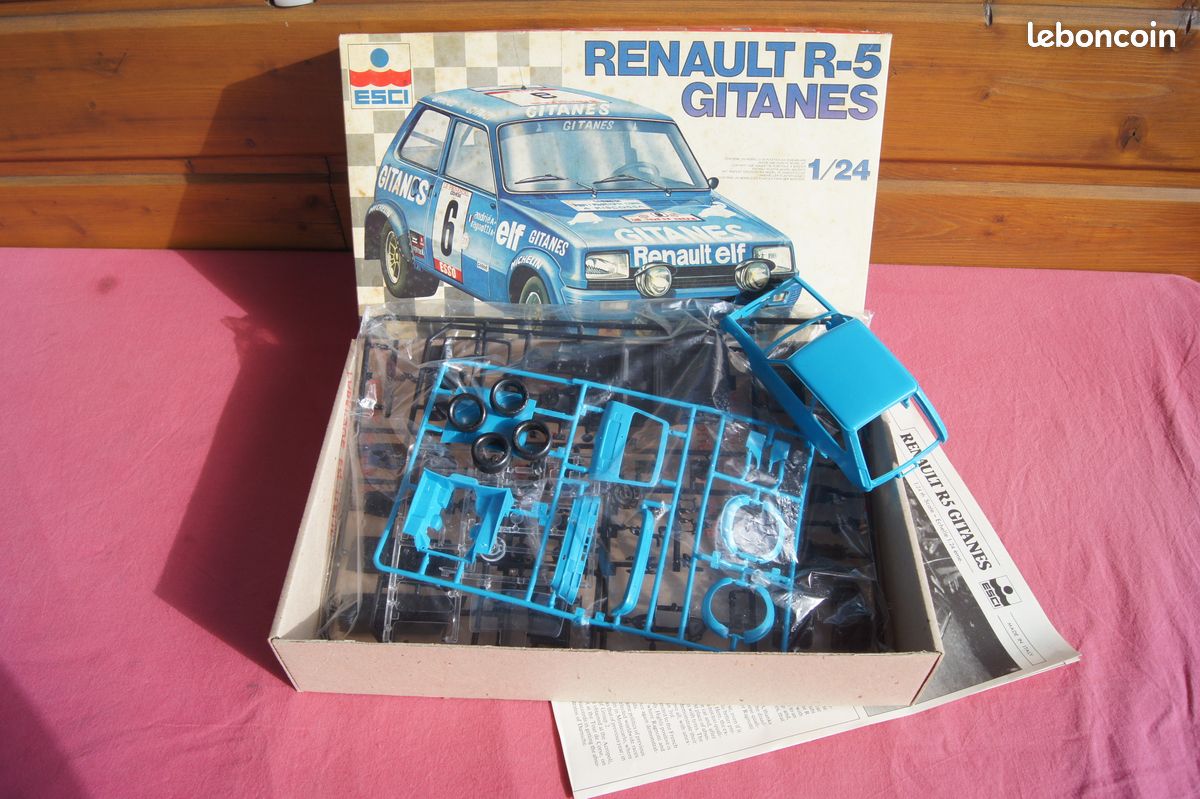 Maquette modèle réduit BANDAI 1/20 RENAULT 5 GTL Rally Calberson - Modélisme