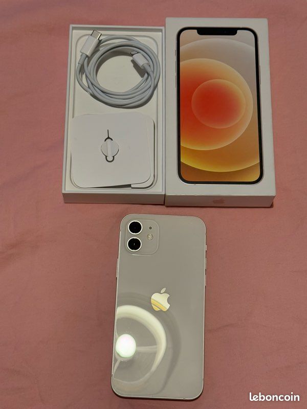 IPhone 12 blanc 128 Go boîte complète (image 2)