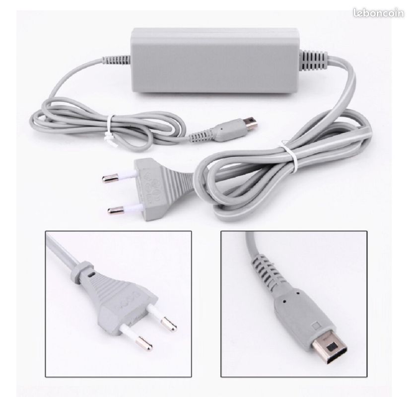 Kit 5 en 1 pour Nintendo Wii U : Chargeur secteur, Stylet, Film de protection écran, Chargeur Usb 3 mètres , Etui silicone Bleu - Straße Game ® (image 7)