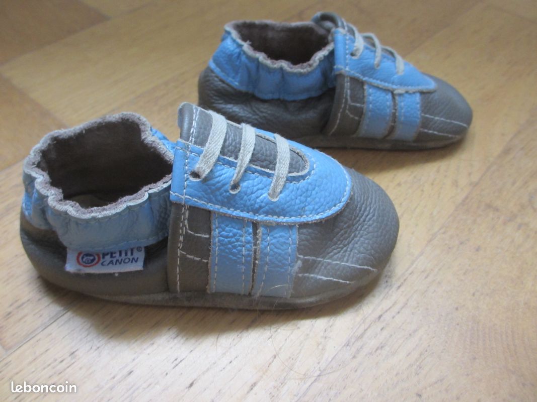 HOT Chausson Cuir Souple Petit Canon Chausson Chaussons En