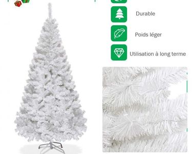 UTEN Sapin De Noël Artificiel Avec Support 150cm,Décoration