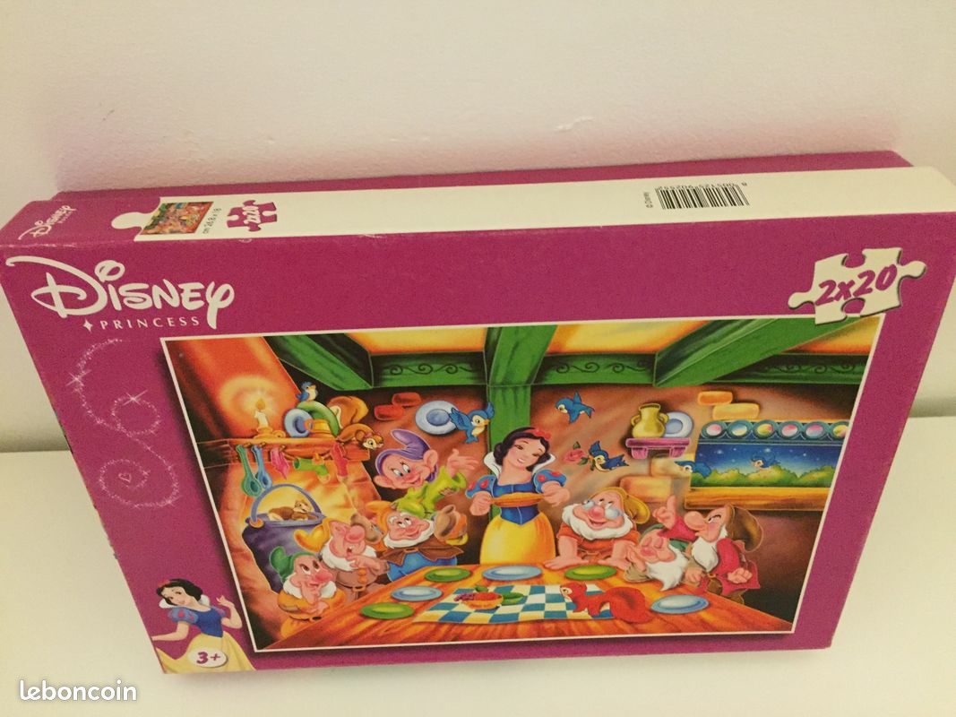 Puzzle Blanche neige et les sept nains 2 x 20 pièces - Jeux & Jouets