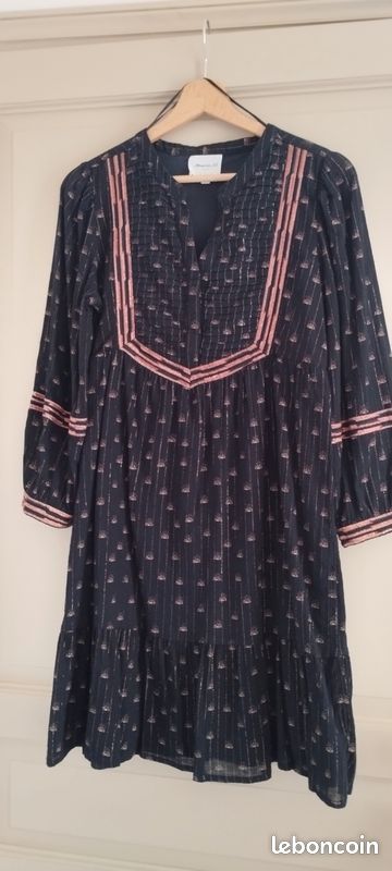 Robe 123 Grise Taille 36 Neuve - Coupe Moulante, Longueur Genou