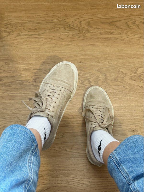 Vans Old School daim beige Chaussures