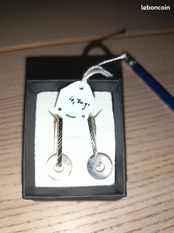 Bijou en Argent, kenzo boucles d'oreilles jamais portés neuves (image 7)
