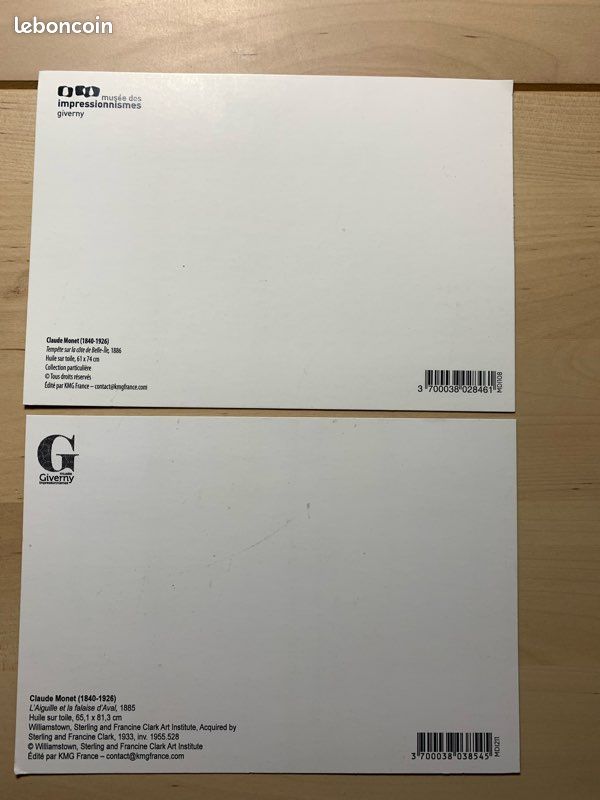 4 cartes postales thème Mer (image 3)