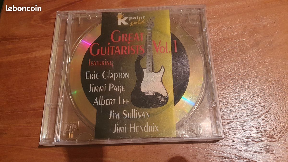 CD Great Guitarists Vol. 1 Eric Clapton, Jimmi Page, Albert Lee, Jim Sullivan, Jimi Hendrix (image 1)