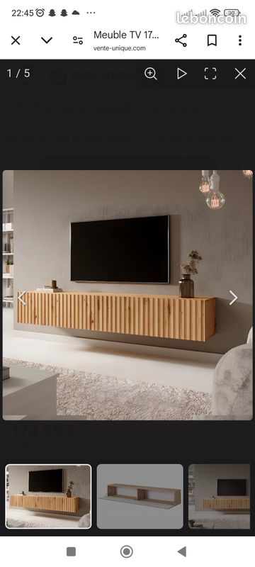 Meuble TV en bois Conforama (image 4)