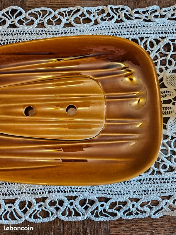 Plat à asperges vintage en céramique (image 5)