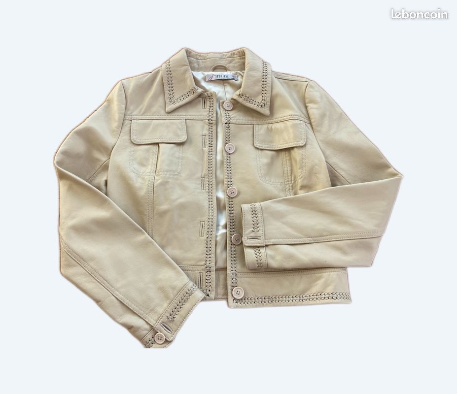 Veste en cuir femme T 36 (image 1)
