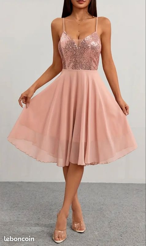 Robe rose cérémonie (image 8)