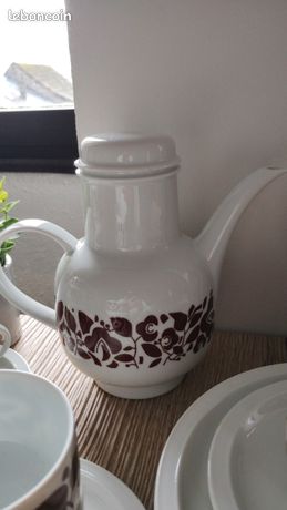 Service à Café Vintage Melitta 21/15 Porcelaine Bleu Et Blanc – Pour 4 Personnes