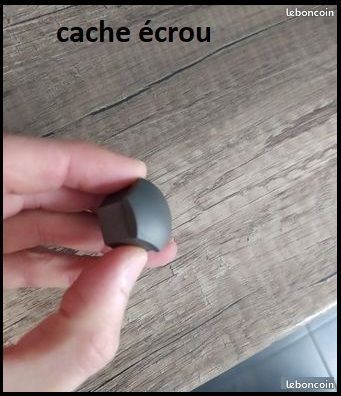 Cache écrou de protection AUDI WW SEAT PEUGEOT RENAULT à vendre à l'unité couleur gris foncé anthracite (image 1)