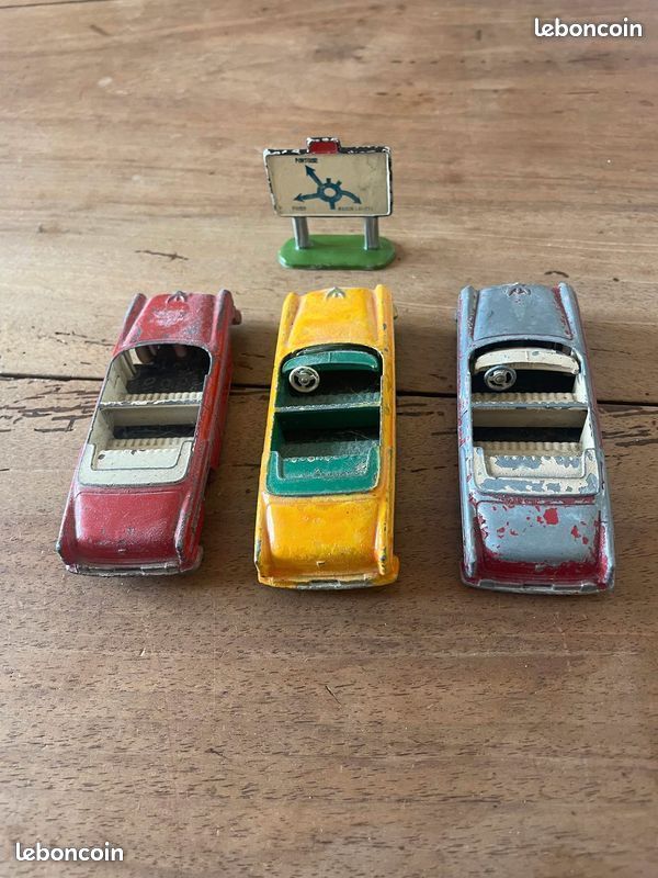 Lot de 3 Dinky Toys France Chrysler New Yorker « à restaurer » réf : 24A 🇫🇷 (image 4)