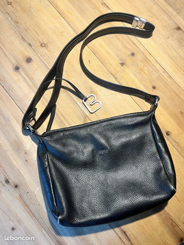 Sac à Main En Cuir Vintage BREE Bleu Foncé - Occasion En Très Bon état, Sac Bandoulière
