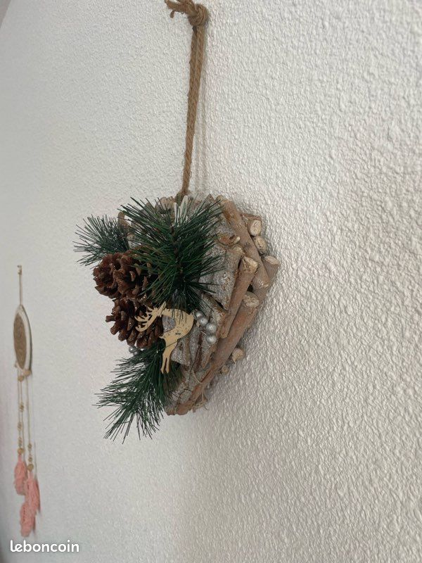 Cœur en bois flotté à suspendre (image 3)
