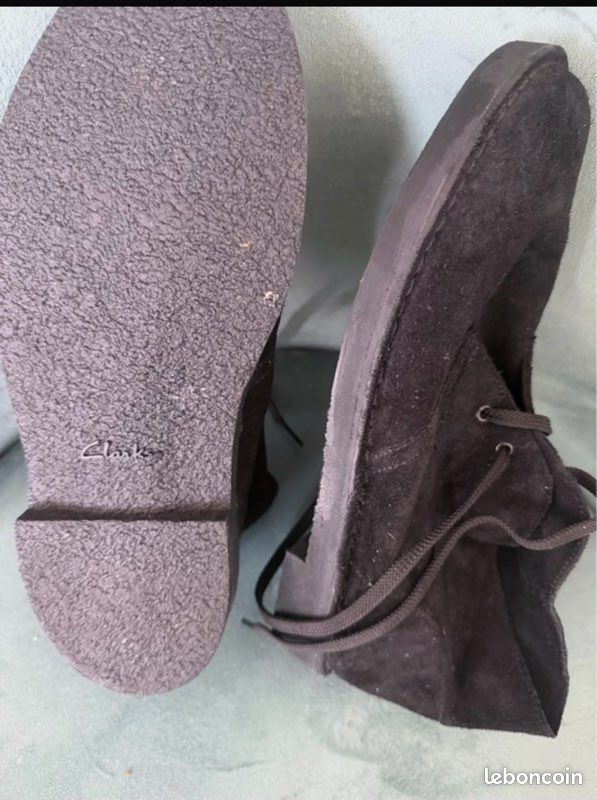 Bottines Clarks En Daim Noir - Taille UK 5 Femme, Talon Haut
