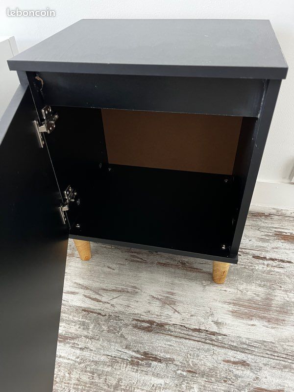 Table de chevet noir (image 4)