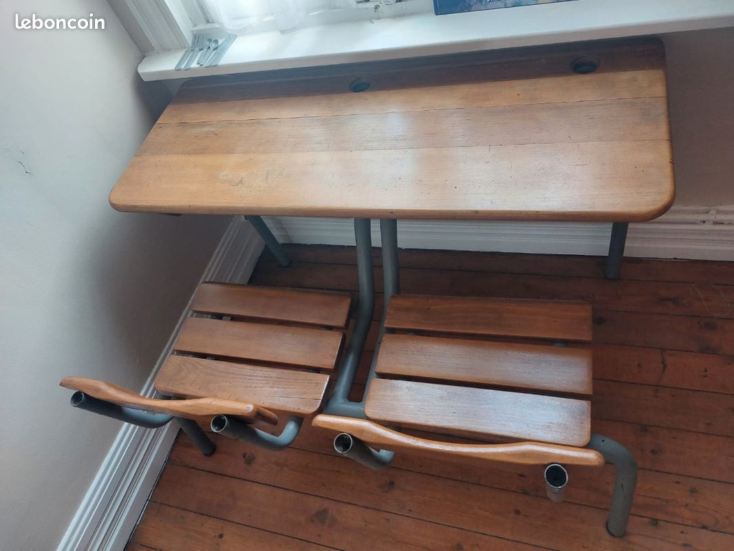 Bureau écolier double (image 1)