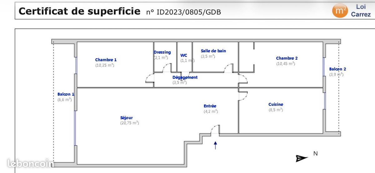 Appartement 3 pièces 65 m² · à Marseille · 65 m² · 169 900 €