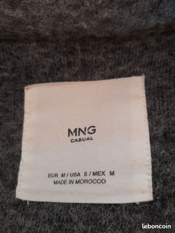 MANTEAU FEMME " MING " GRIS t 40 TRÈS LONG TBÉ VISUEL ET PROPRETÉ VENDU 10 EUROS (image 8)