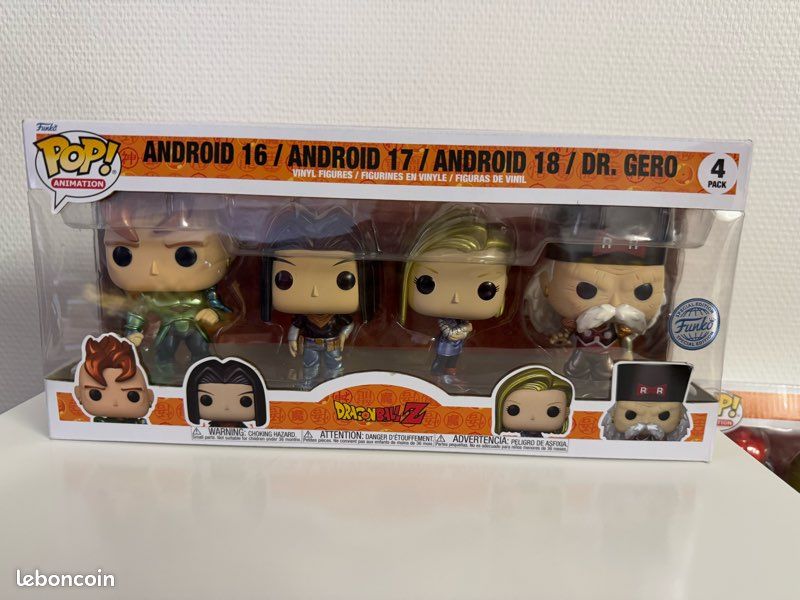 Pack android funko pop édition collector métalisée C16, C17, C18