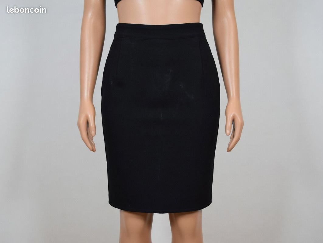 Jupe Longue Noire Per Una - Taille 16 - Femme - Taille évasée - Très Bon état