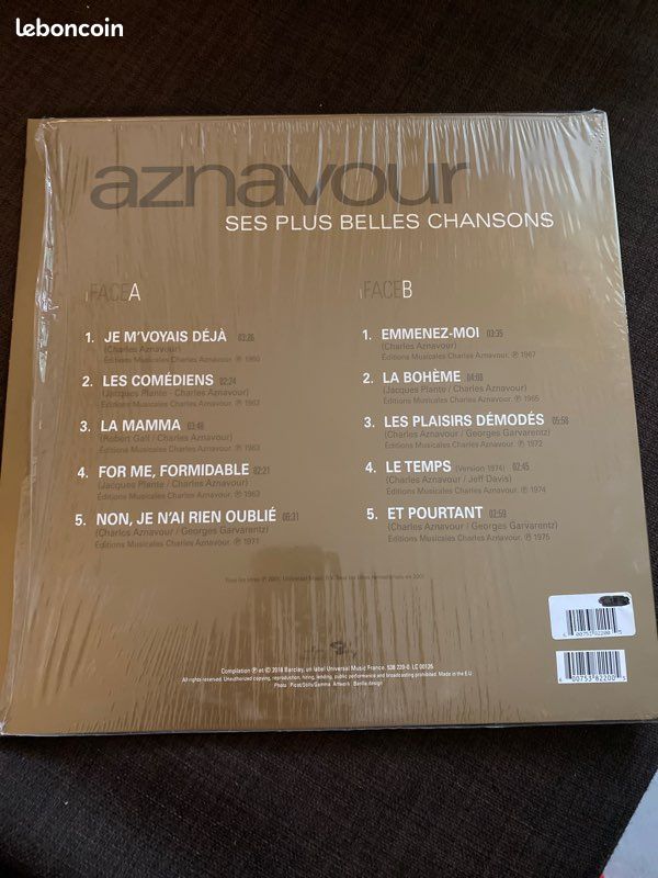 Vinyle - aznavour ses plus belles chanson (image 2)