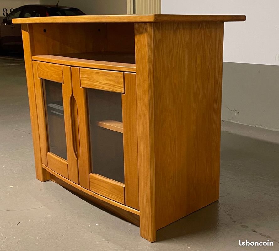 Meuble tv hifi orme blond (image 2)