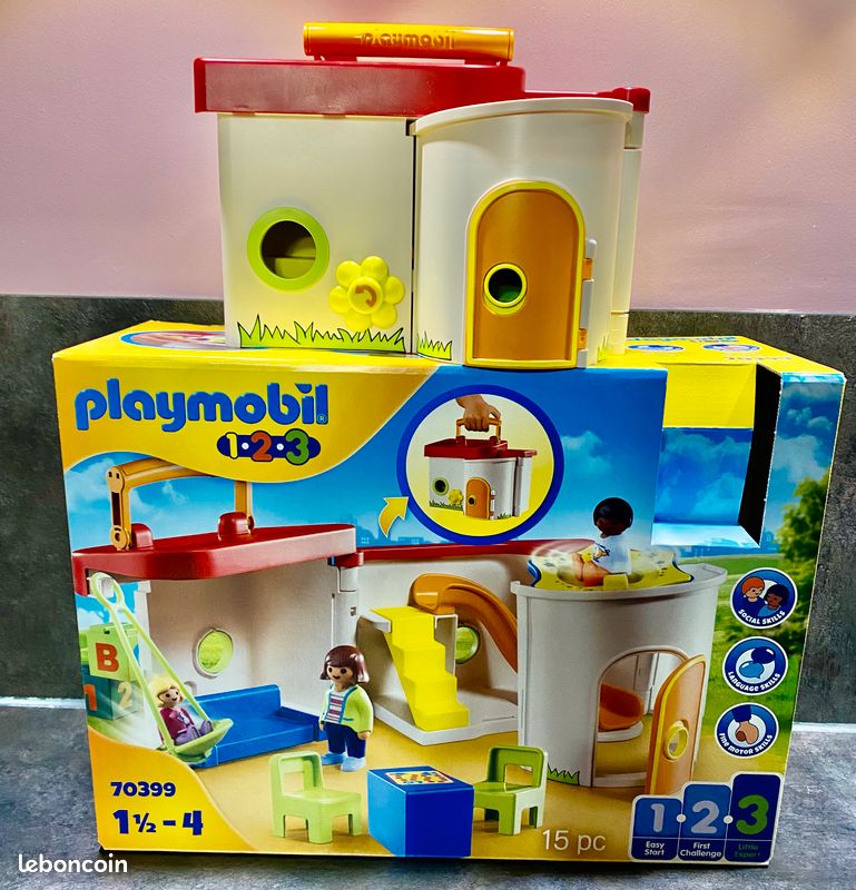 Maison garderie transportable Playmobil 123 Jeux Jouets