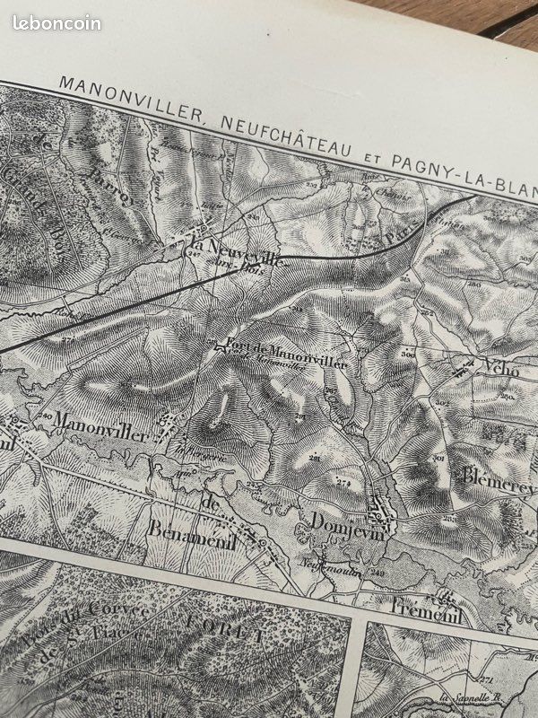Manonvillers Neufchatel et Pagny le Blanche Côte - Carte ancienne (image 2)