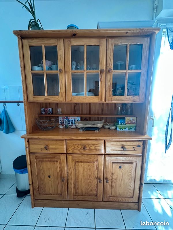 Meuble cuisine en pin massif (image 1)
