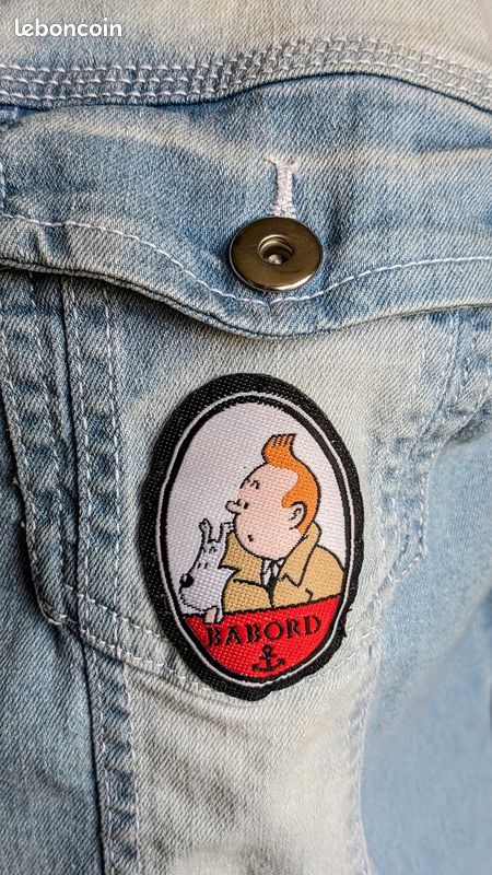 Veste En Jean Brodée Vintage Denim & Co - Taille L, Bleue - Occasion Très Bon État