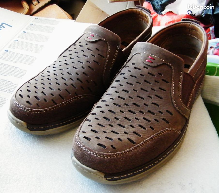 Chaussures mocassins en cuir marron ara tbe 42 homme (image 3)