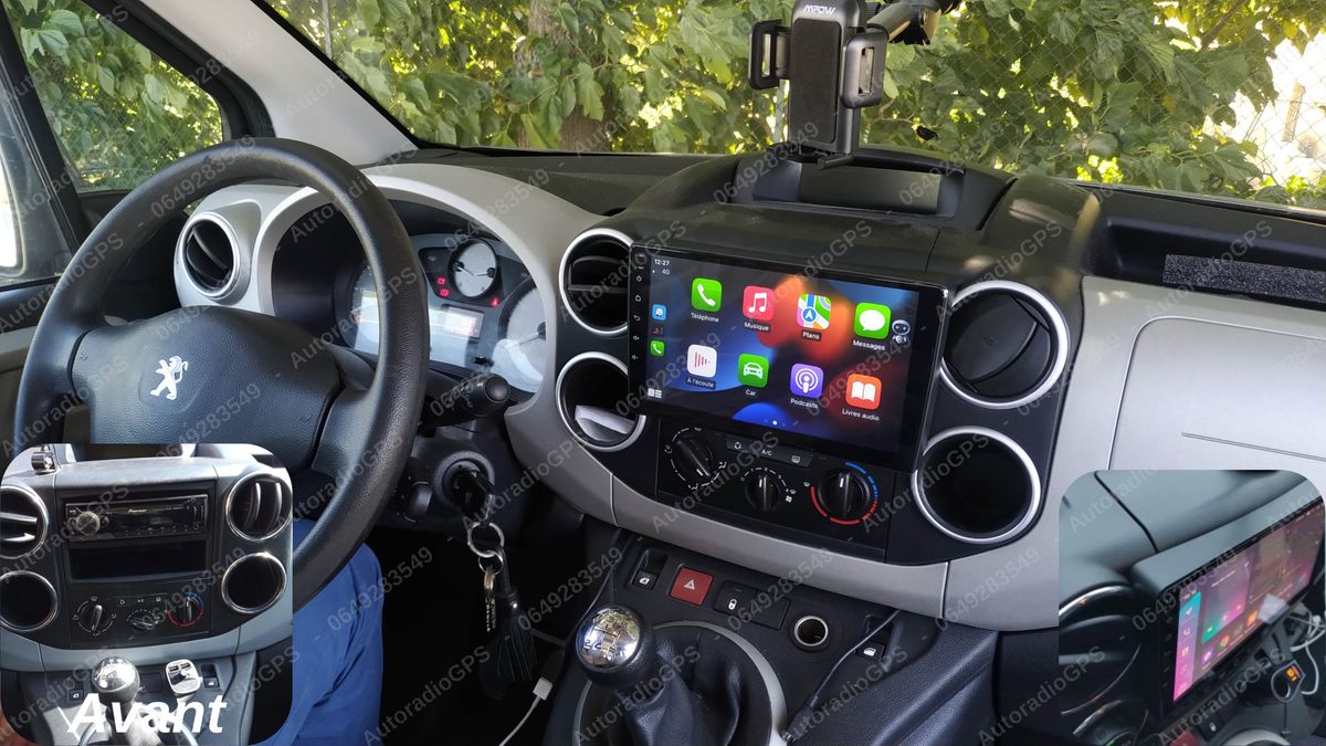 AUTORADIO GPS tactile style origine PEUGEOT / CITROËN - BERLINGO PARTNER -  CarPlay / Android Auto - Équipement auto