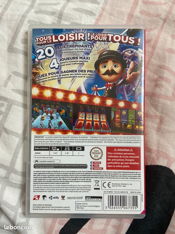 Jeu Nintendo switch, carnaval fête foraine (image 2)