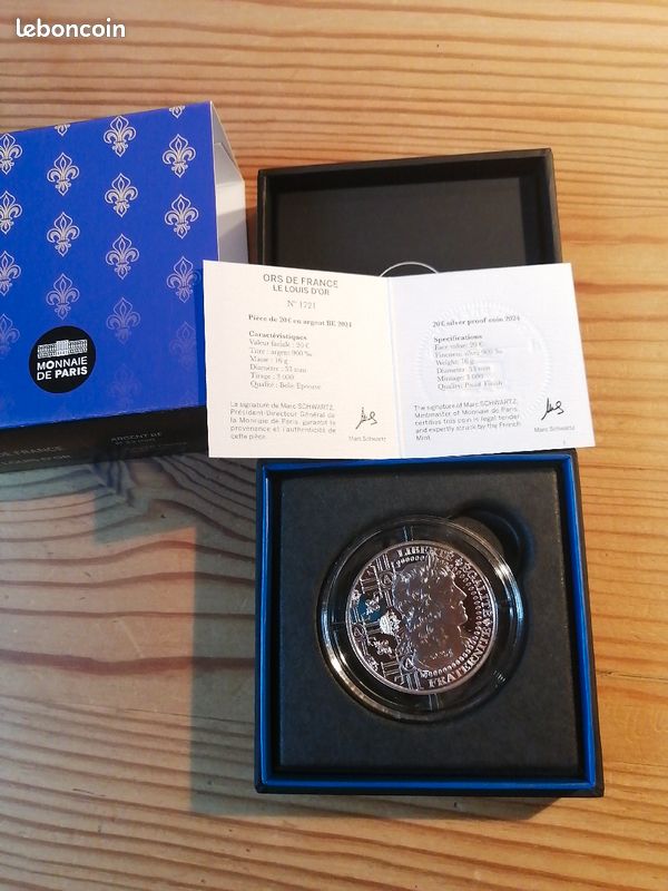 Pièce 20 euros BE - Ors de France - Le Louis d'or (image 1)