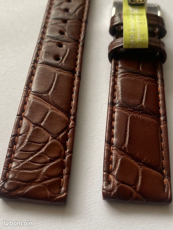 Bracelet Montre En Cuir Marron – Largeur 18 Mm, Unisexe, Neuf Sans étiquette
