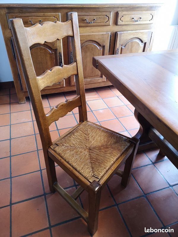4 chaise rustiques paillées (image 3)