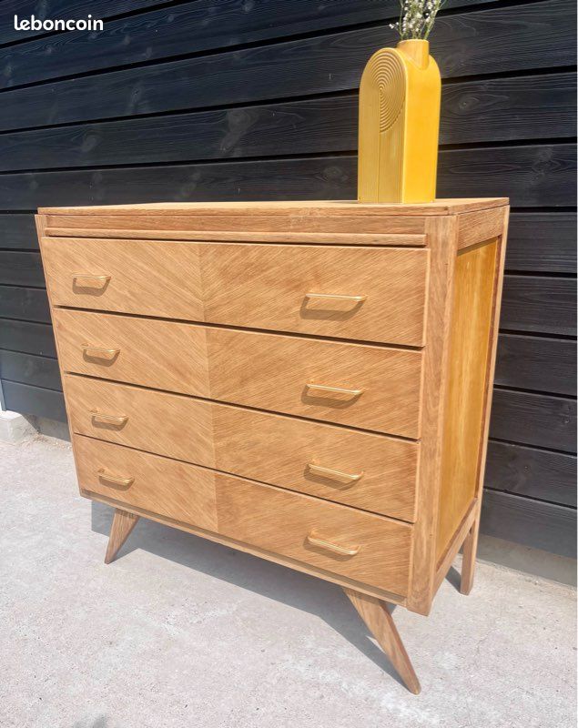 Commode vintage pieds compas (image 1)