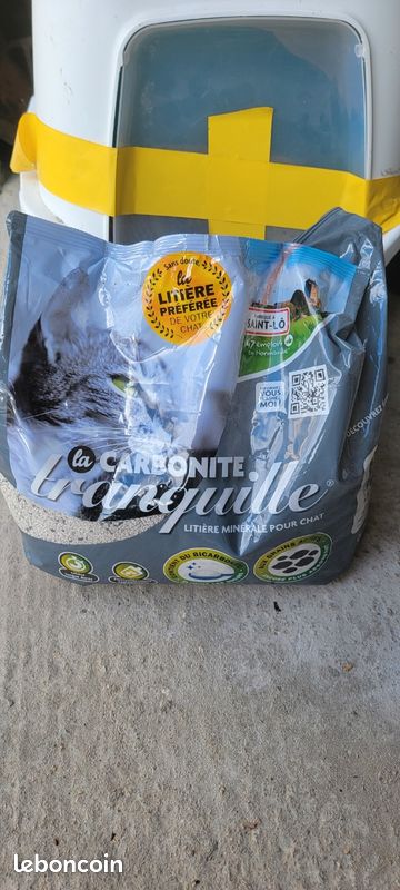 Litière chargé + 2 pelles + 1 sac neuf + tapis (image 3)