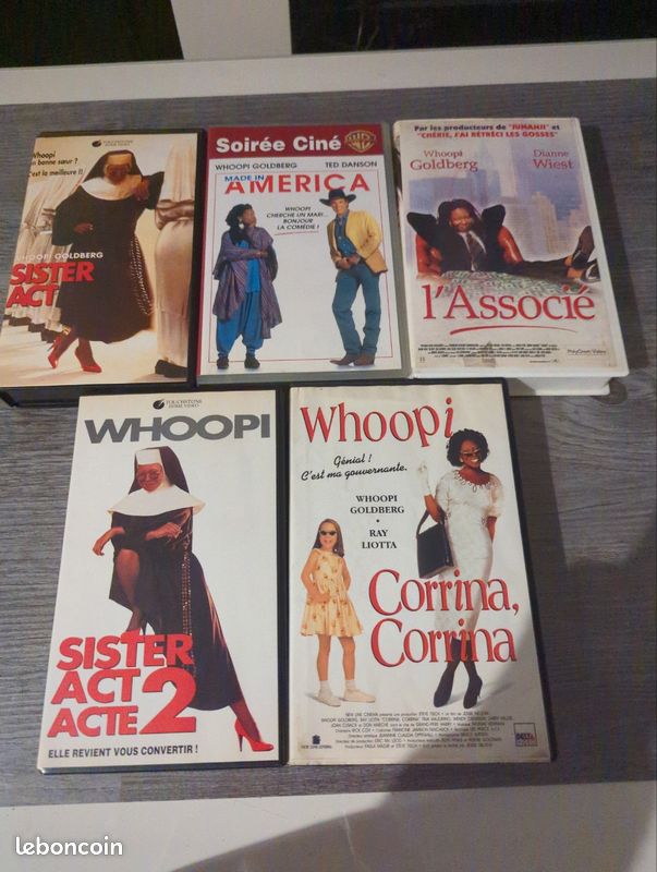 Lot 5 VHS Whoopy Goldberg (image 1)