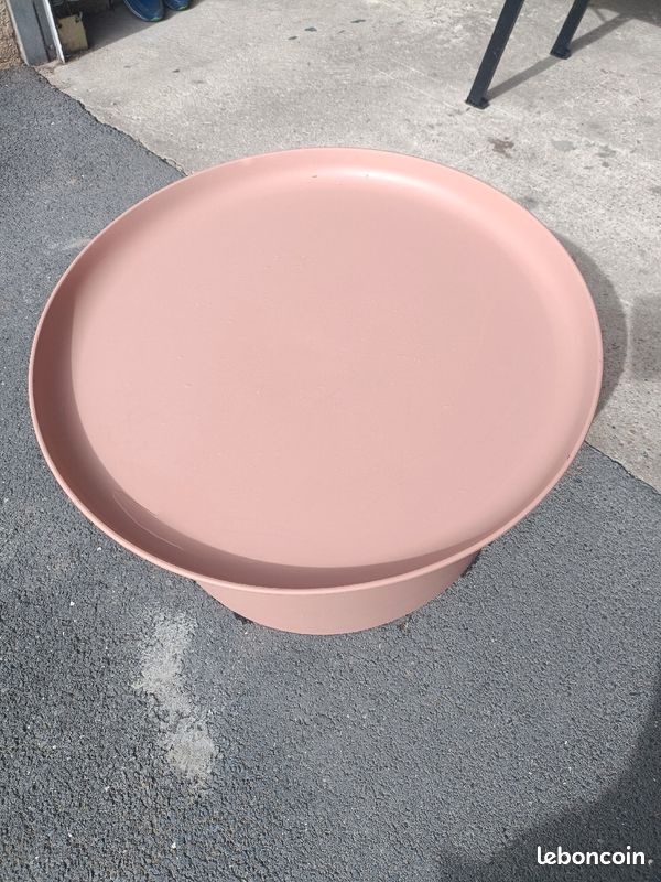 Grande Table de jardin Murano ronde en polypropylène (image 1)