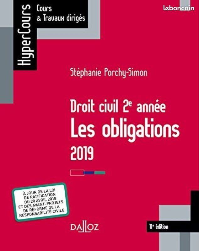 Droit des obligations 2ème année (image 1)