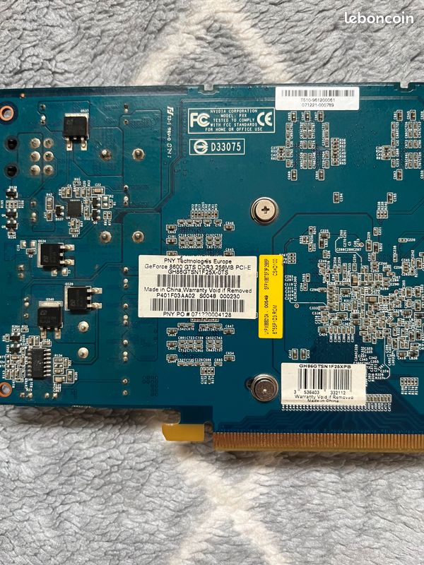Carte Vidéo NVidia Geforce 9600M - Occasion