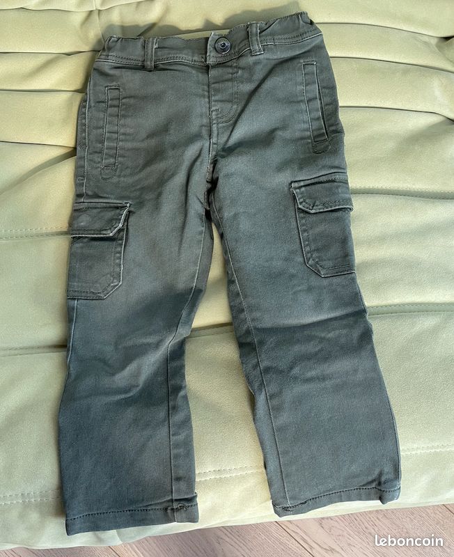 Pantalon Kaki Taille 3 ans Vert Baudet (image 1)