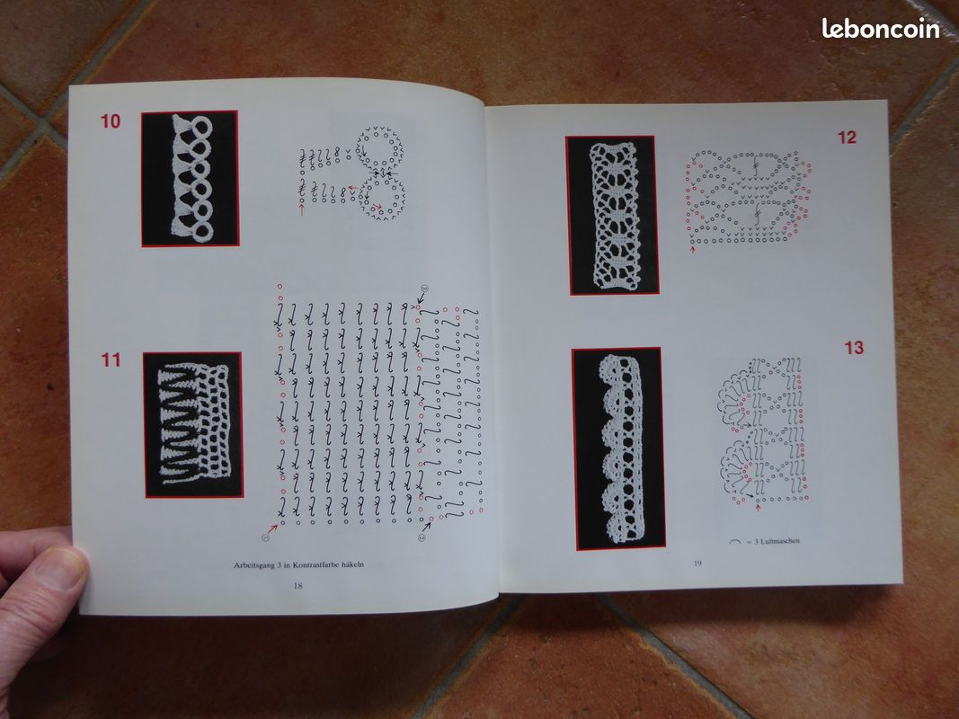 Livre Alte Häkelspitzen - Dentelle au crochet - 1982 - bel ensemble de modèles (image 8)