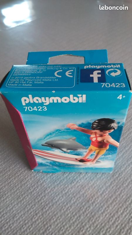 Playmobil - 70423 Neuf - Surfeuse + Dauphin (image 1)