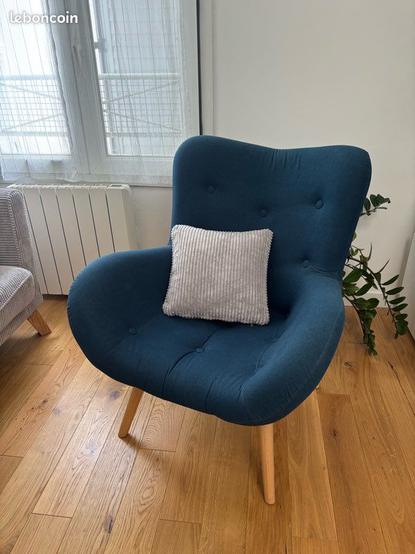 Fauteuil Made - bleu marine - très bon état (image 5)