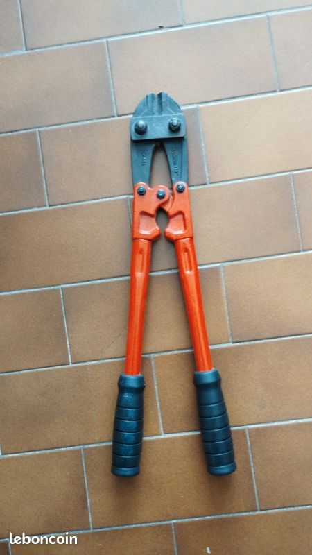 Pince Coupe-boulon/pince Monseigneur Allemande Waggonit N 950-910-36, Acier, Orange